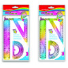 Juego Geometrico Plástico, Flexible Rainbow, 20 cm., Pack x 3 piezas.